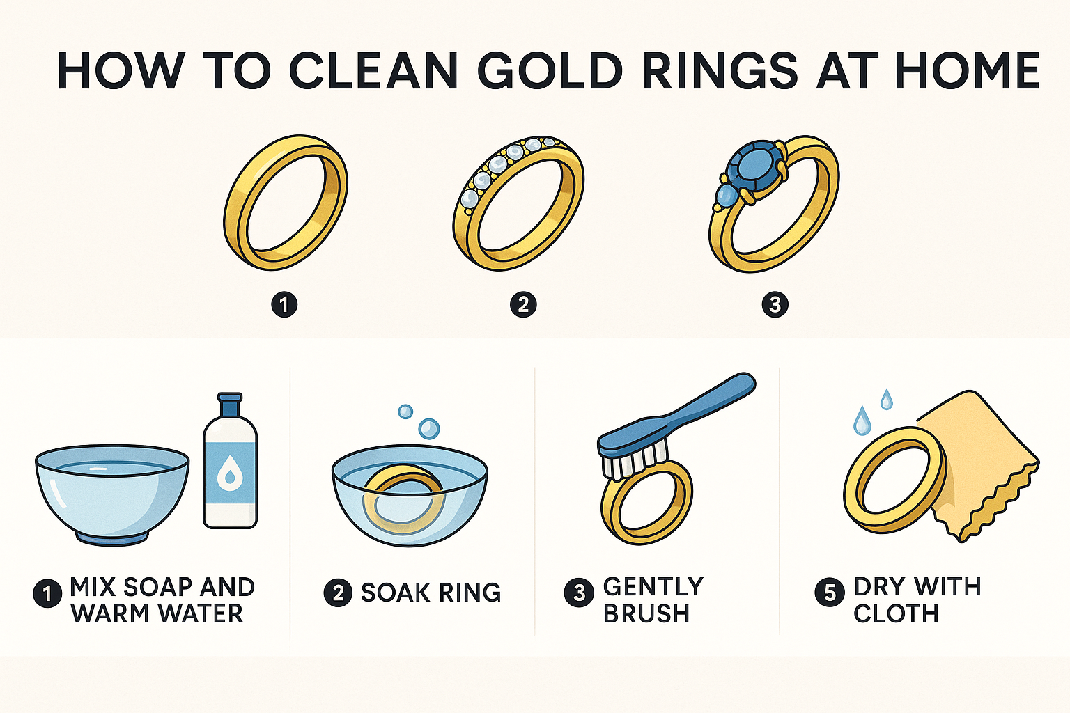 How to Clean Gold Rings at Home - BlueStone Blog