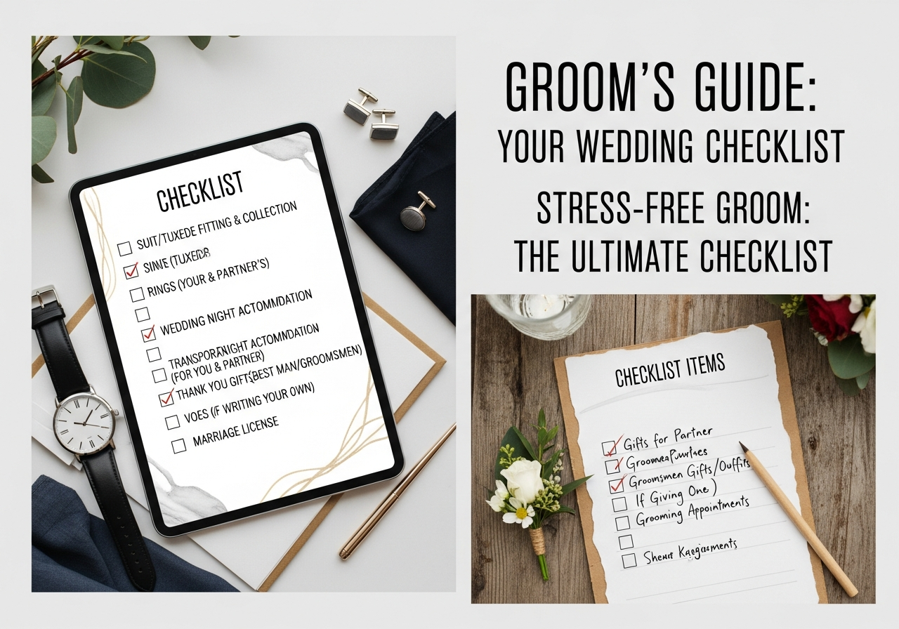 Groom’s Wedding Checklist Everything He Needs to Get Ready in Time