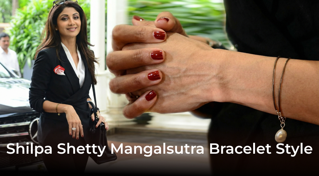 Banner Shilpa Shetty Mangalsutra Bracelet Style