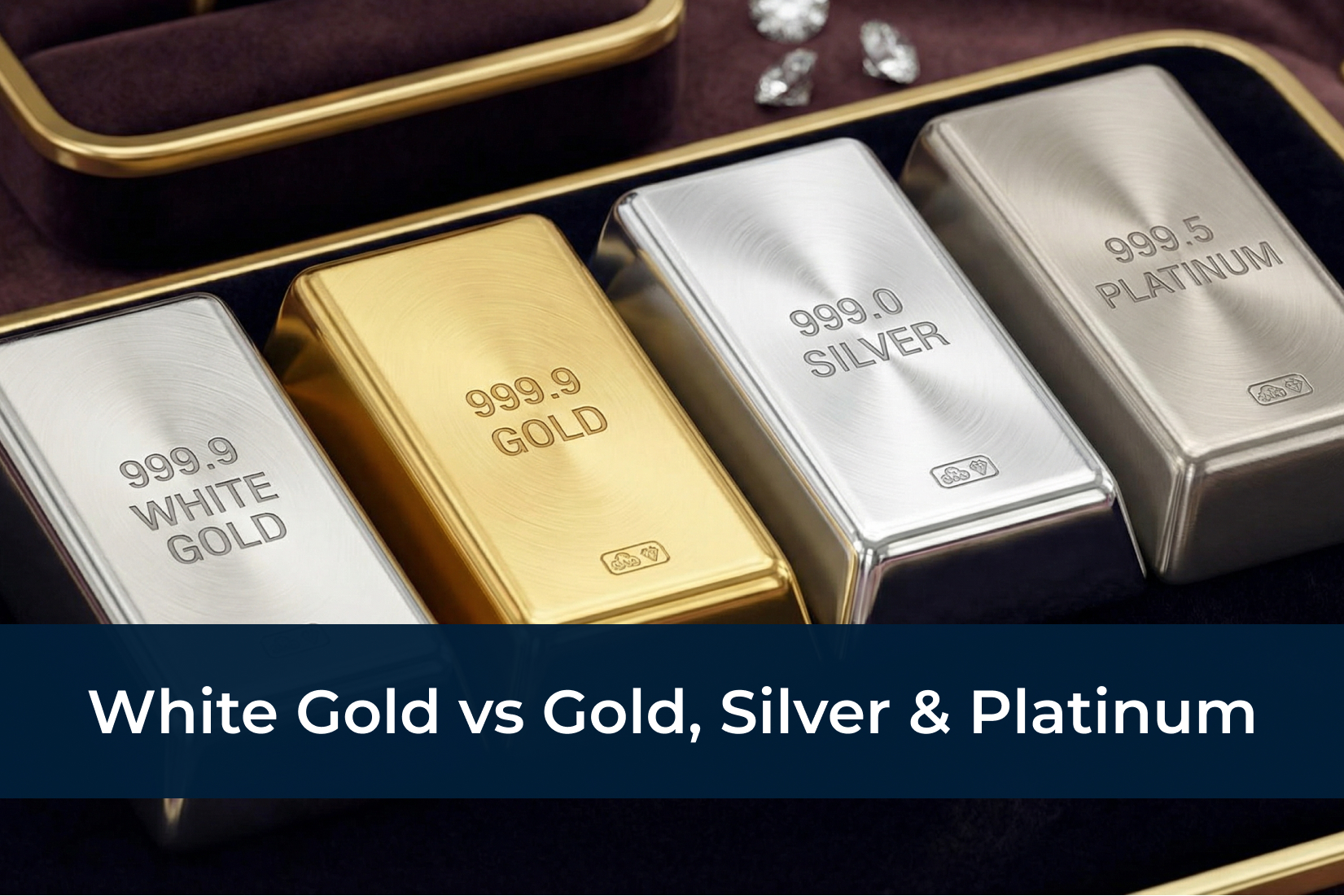 White Gold vs Gold, Silver & Platinum: Price, Durability & Best Option