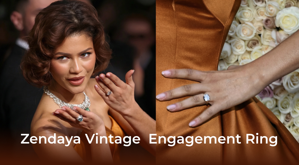 Banner Zendaya Vintage Engagement Ring