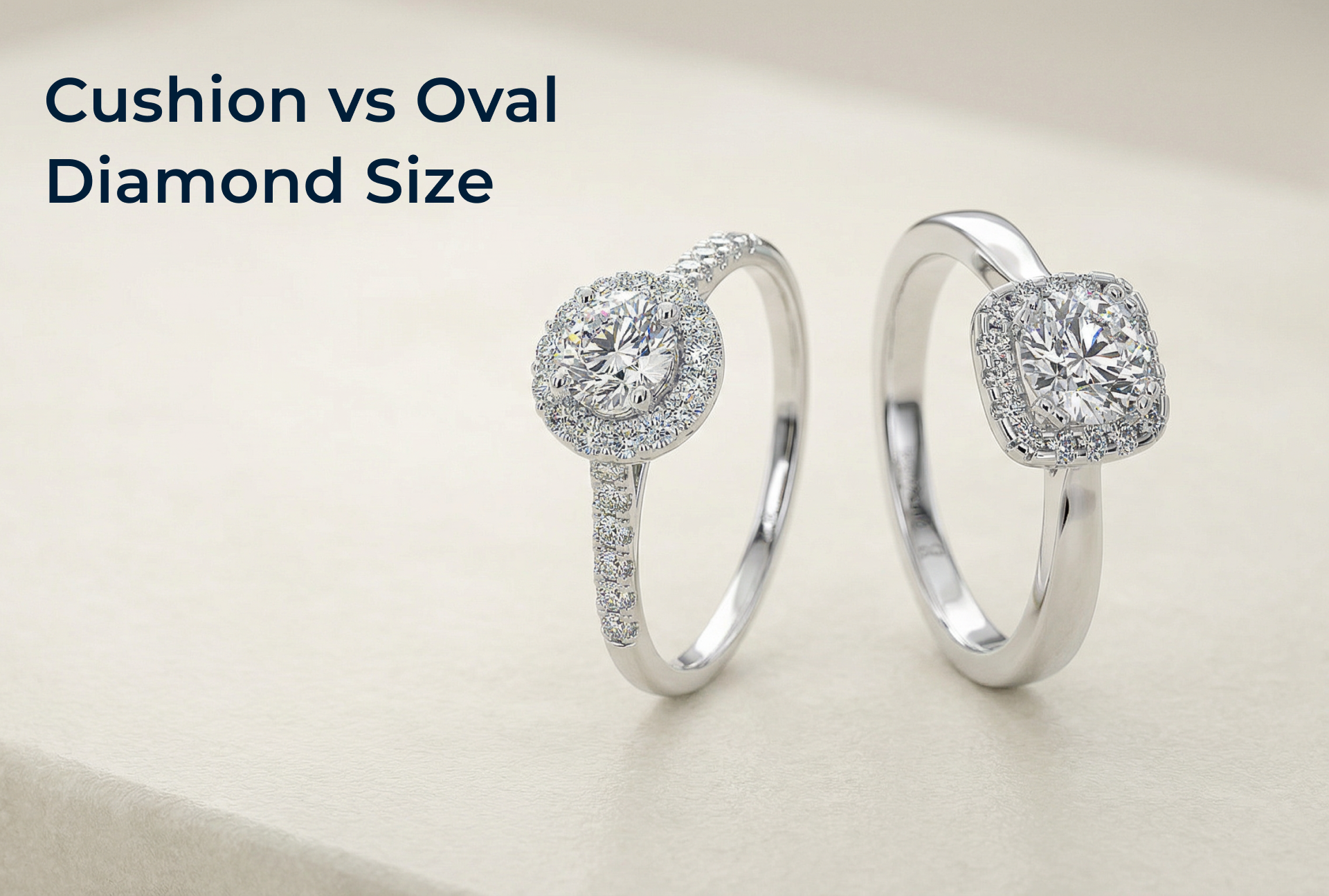 Cushion vs Oval Diamond Size