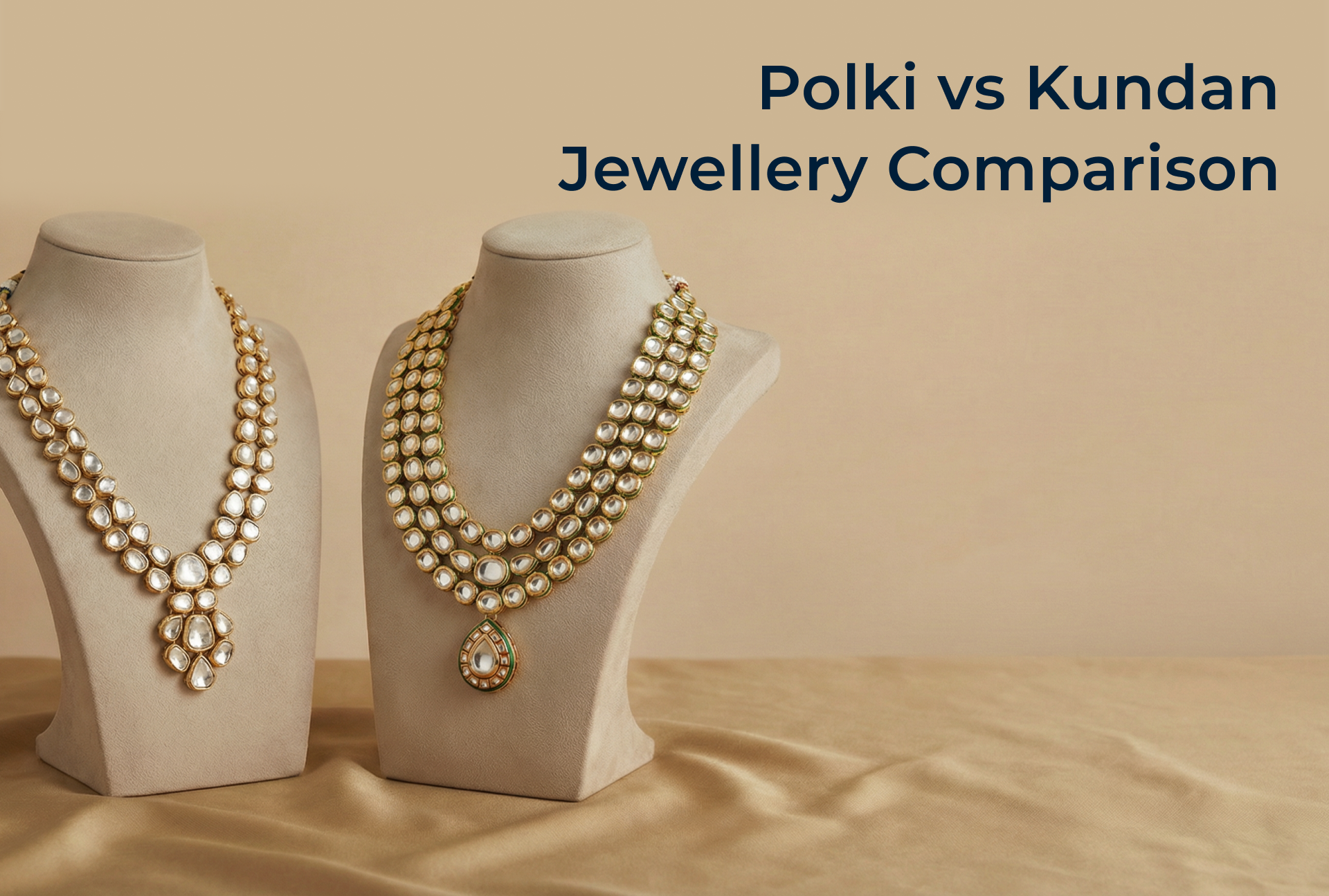 Polki vs Kundan Jewellery Comparison