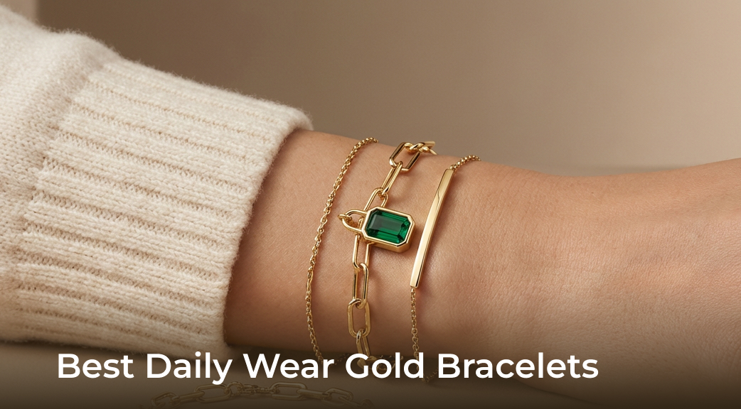 Banner Best Daily Wear Gold Bracelets.