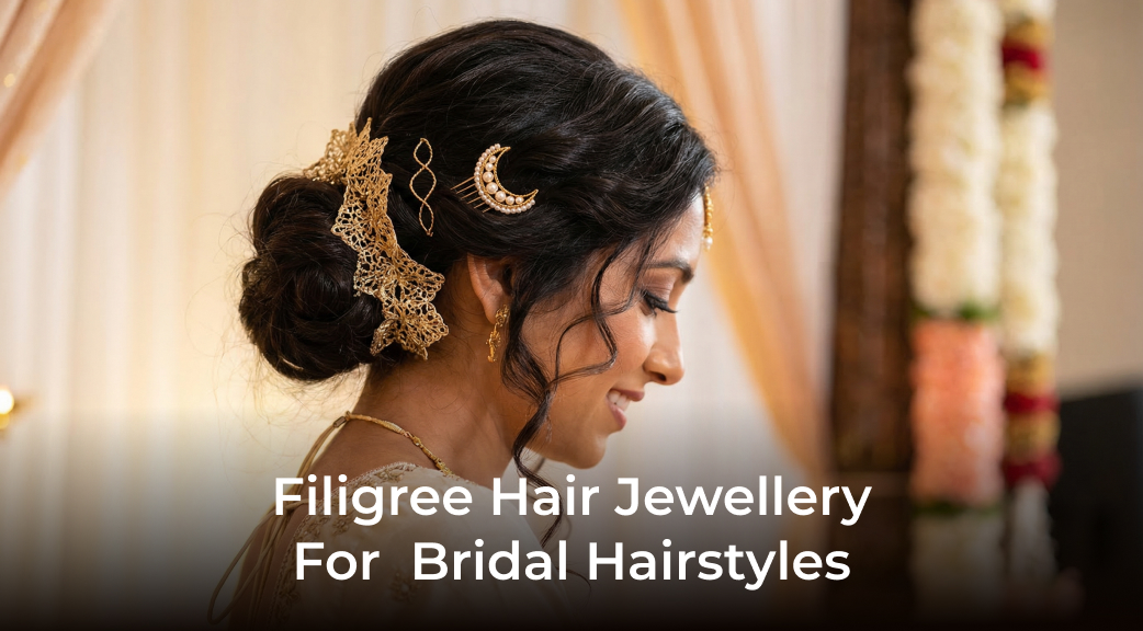 Banner Filigree Hair Jewellery For Bridal Hairstyles
