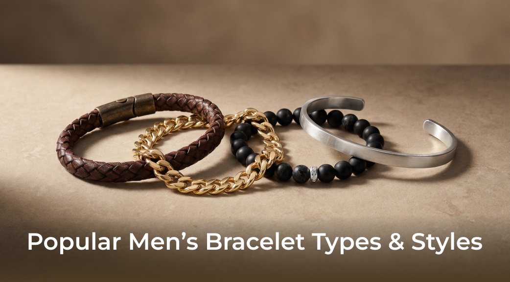 Banner Popular Men’s Bracelet Types & Styles