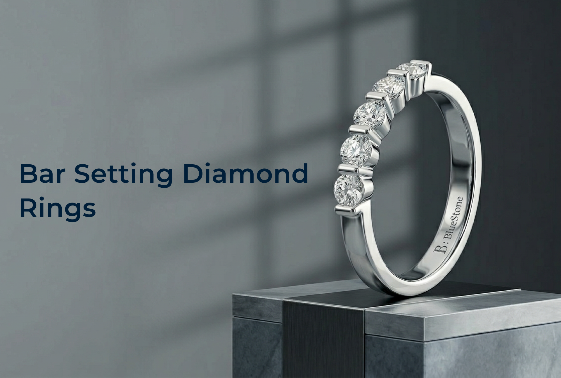 Bar Setting Diamond Rings: Sleek Structure with Modern Appeal