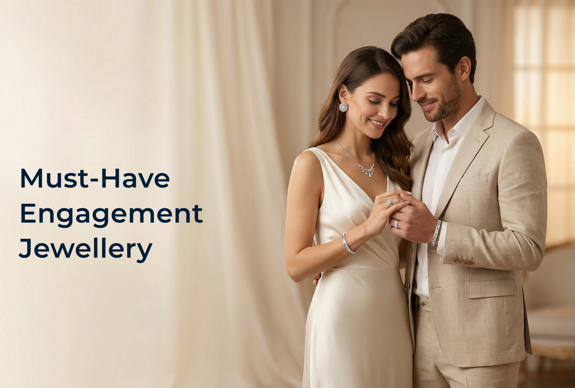 5 Must Have Engagement Jewellery for Bride & Groom