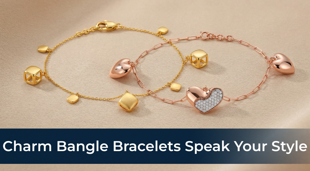Banner Charm Bangle Bracelets Speak Your Style
