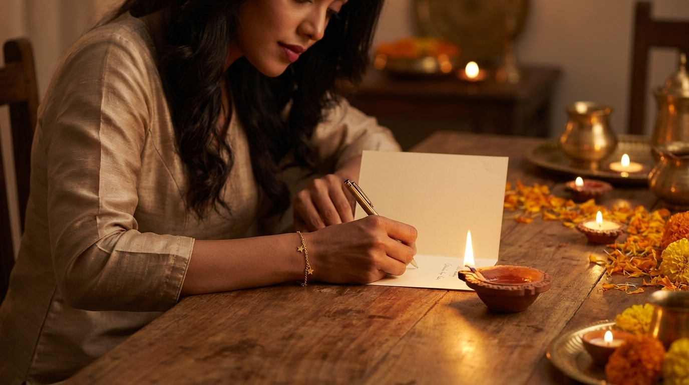diwali shayari 2 line 2026 hero with The Haily Ring
