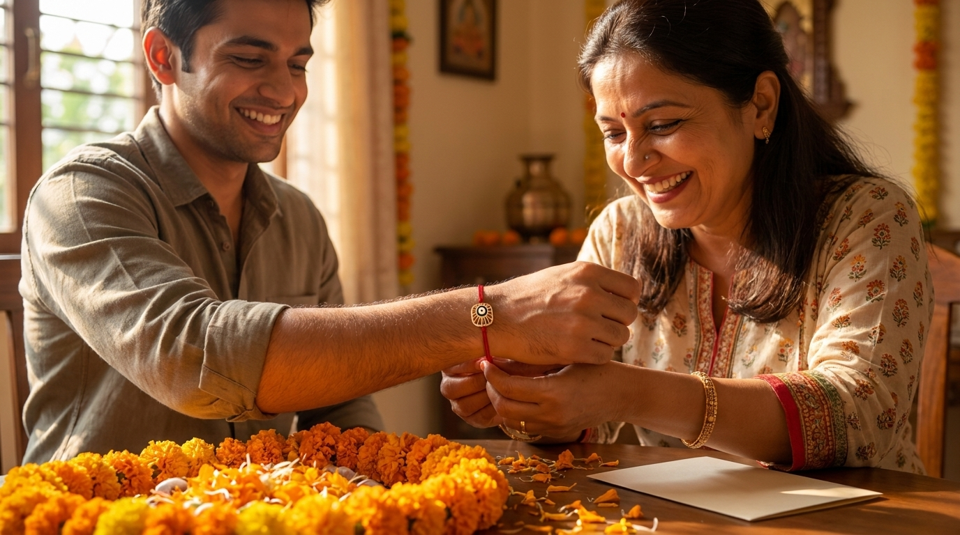 rakhi set 2026 hero with The Protector Evil Eye Rakhi