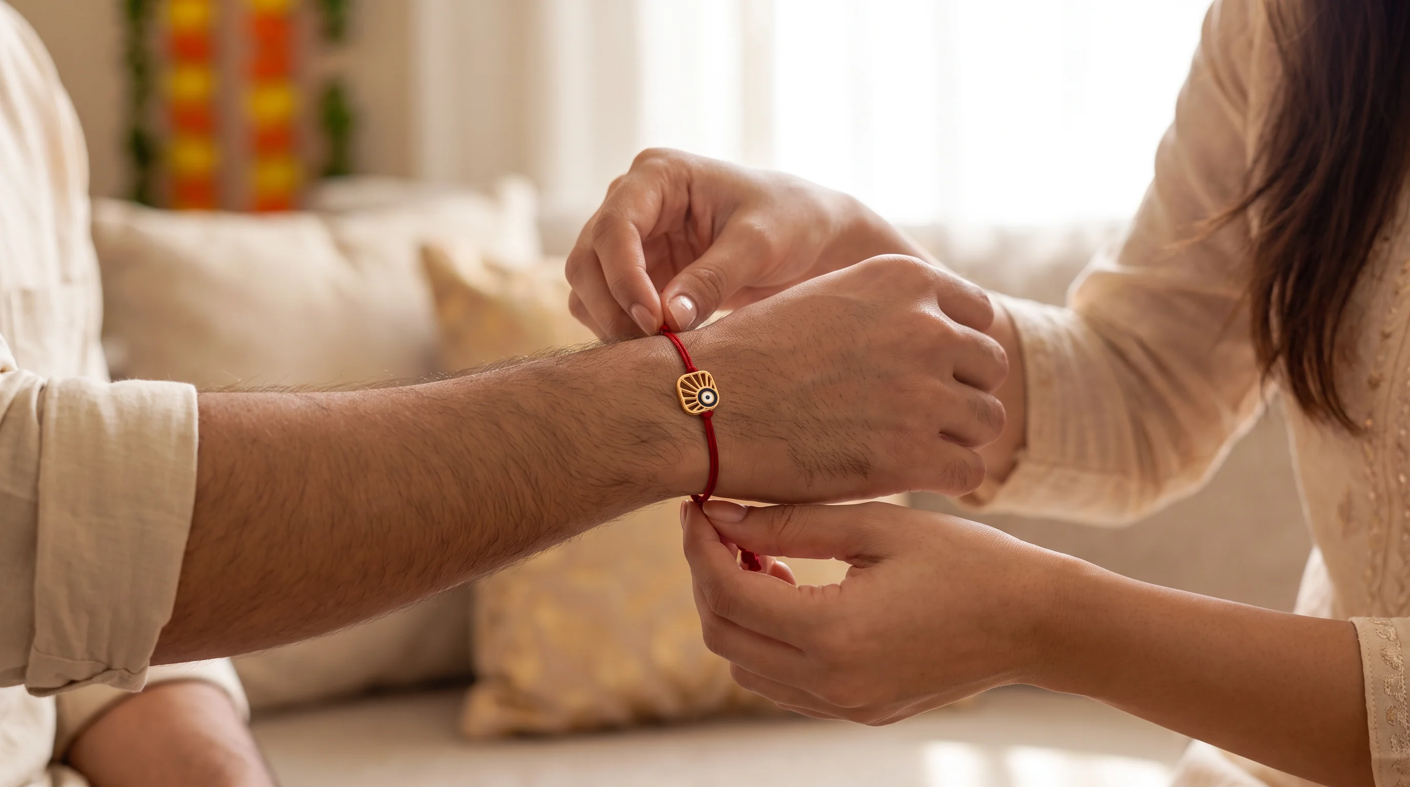 Rakhee messages 2026 hero with The Protector Evil Eye Rakhi