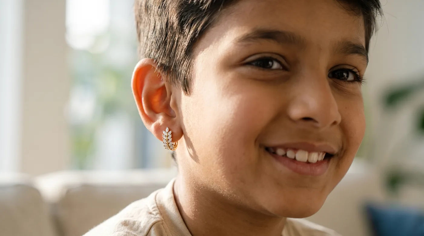 Boys Earrings Buying Guide 2026: Best Gold Designs, Sizing, Safety & Styling Tips