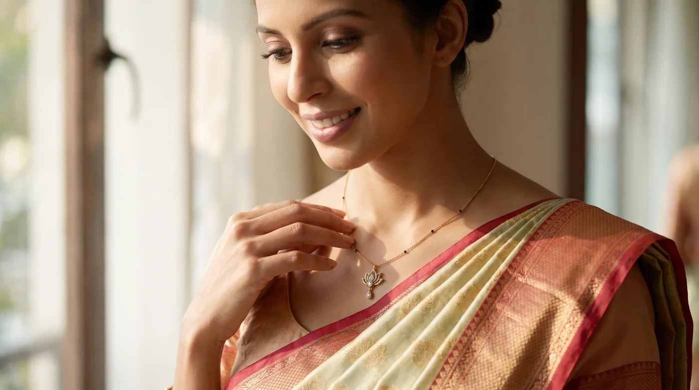 Gold Hindu Mangalsutra Design Buying Guide 2026: Sacred Motifs, Purity, Chain Types & Modern Daily Wear